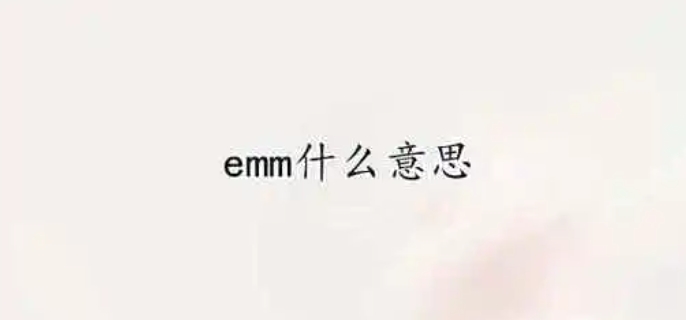 emm什么意思